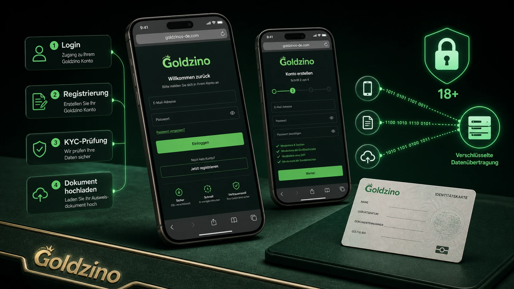 Mobile Login, Registrierung und KYC