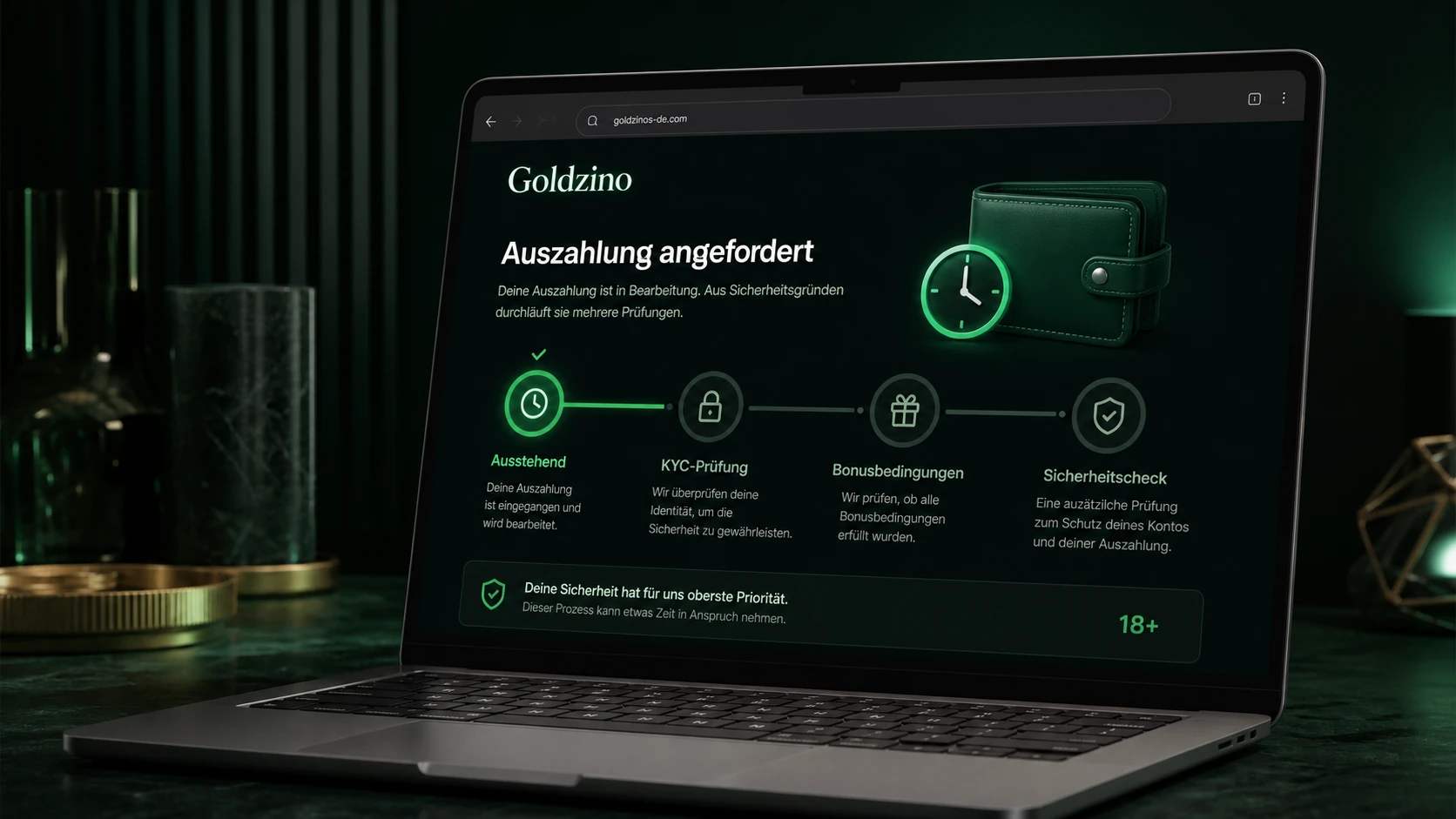 Warum eine Goldzino Auszahlung verzögert werden kann
