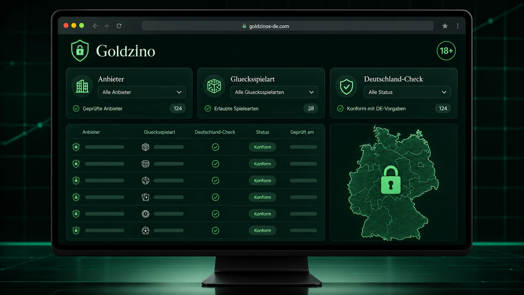 Deutschland-Check: GGL Whitelist, Anbieter und Glücksspielart