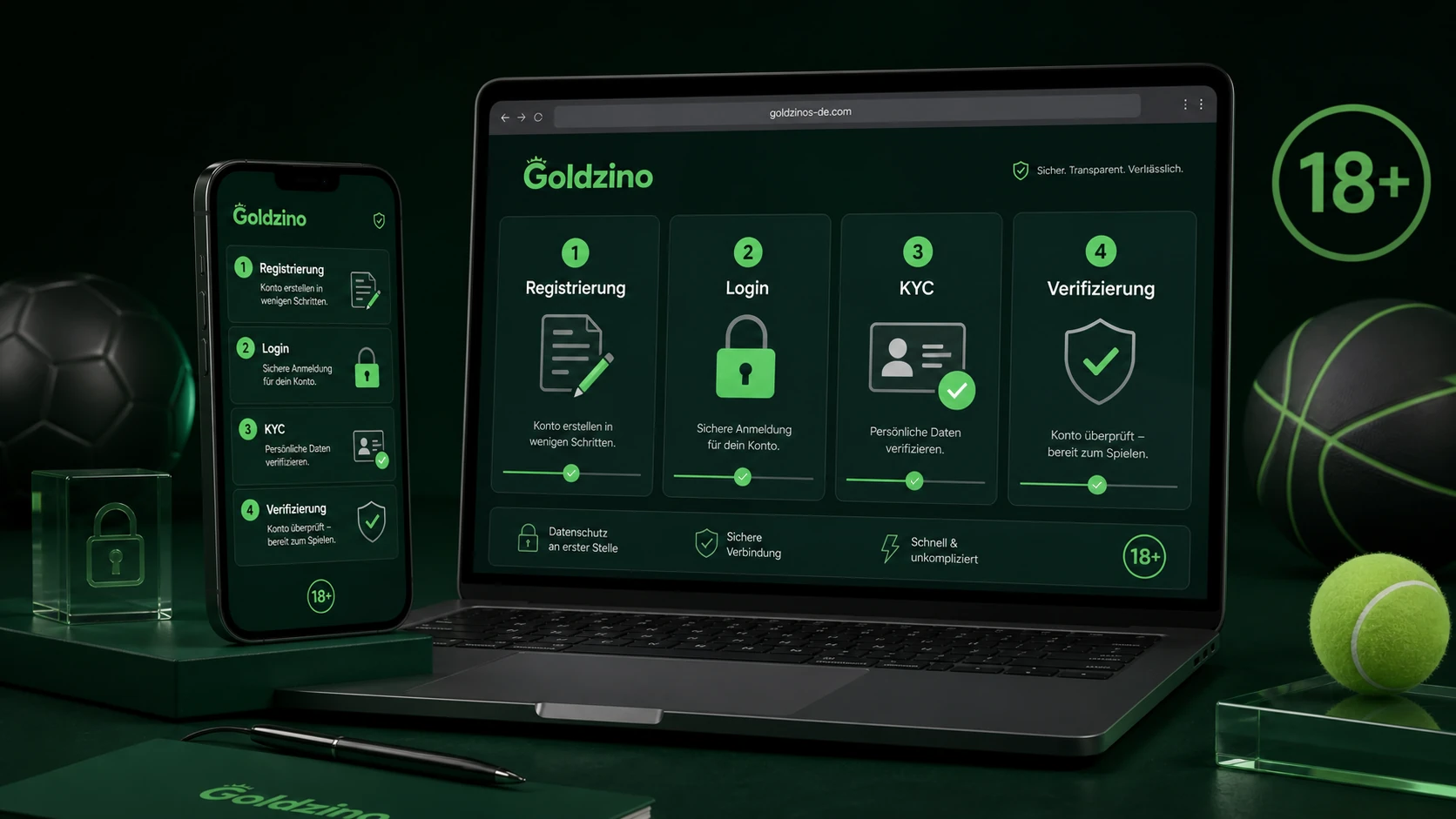 Registrierung, Login und KYC für Betting Account
